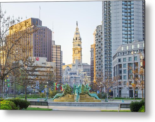 Spring Metal Print featuring the photograph A Spring Morning in Philadelphia by Bill Cannon