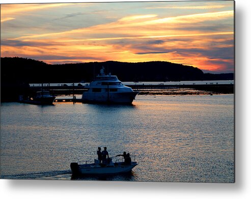 Bar Harbor Metal Print featuring the photograph A Summer's Eve by Living Color Photography Lorraine Lynch