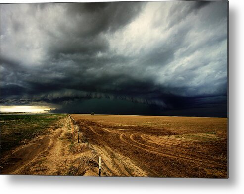 Landscape Metal Print featuring the photograph Nature's Watering of The Crops by Brian Gustafson