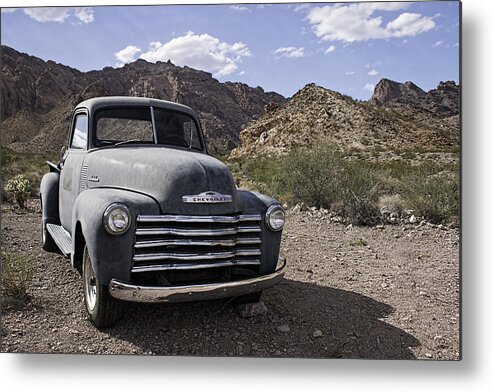 Nelson Metal Print featuring the photograph Abandoned Chevy in the Desert by Kristia Adams