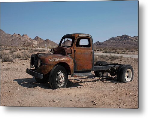 Rhyolite Metal Print featuring the photograph Abandoned in Rhyolite by Kristia Adams