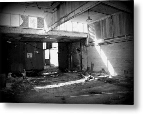 Building Metal Print featuring the photograph Abandoned warehouse by Lukasz Ryszka
