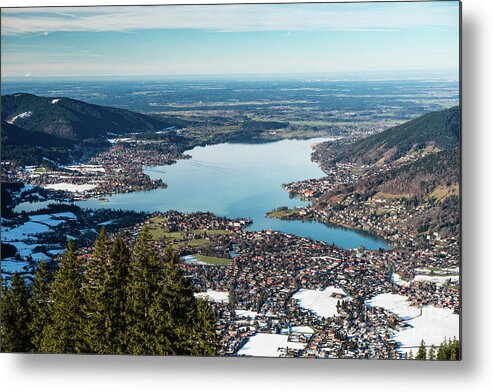 Tegernsee Metal Print featuring the photograph Above the Tegernsee by Hannes Cmarits