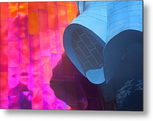 Seattle Metal Print featuring the photograph Abstract - 3 - EMP - Seattle by Nikolyn McDonald