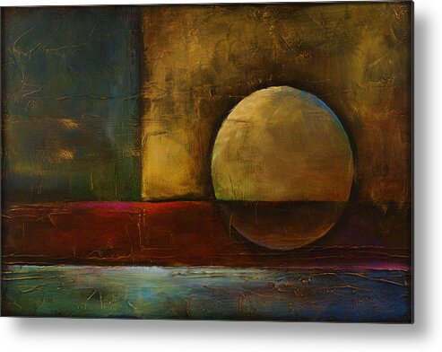  Metal Print featuring the painting Abstract Design 36 by Michael Lang