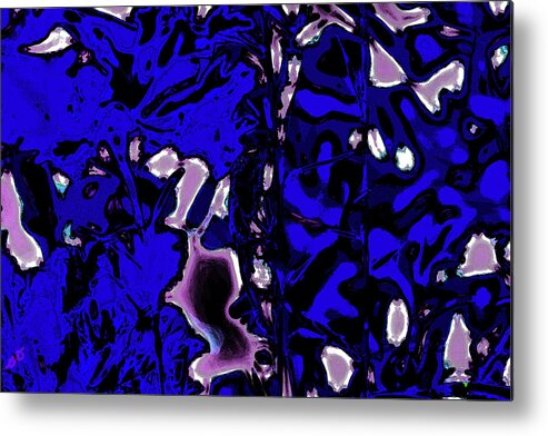 Abstract Metal Print featuring the photograph Abstract Lizard by Gina O'Brien