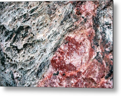 Marble Metal Print featuring the photograph Marble Rock Abstract by Christina Rollo