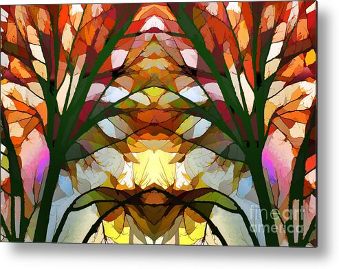 Abstracr Metal Print featuring the photograph Abstract Trees by Frances Ann Hattier