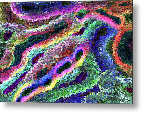 Abstract Metal Print featuring the digital art Abstract_one by Carl Deaville