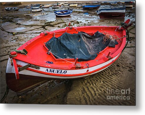 Andalucia Metal Print featuring the photograph Abuelo Boat at La Caleta Cadiz Spain by Pablo Avanzini