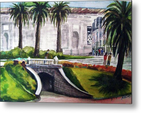 San Francisco Metal Print featuring the painting Academy Tunnel by Karen Coggeshall