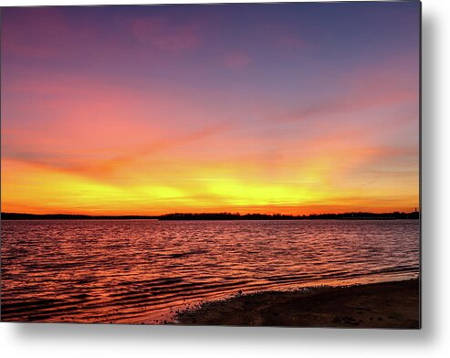 Horizontal Metal Print featuring the photograph After Sunset by Doug Long