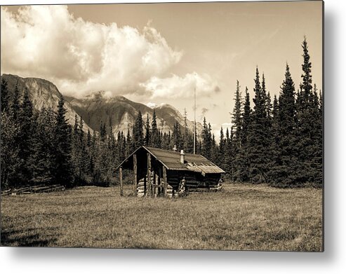 Alaska Metal Print featuring the photograph Alaska Trapper Cabin by Fred Denner