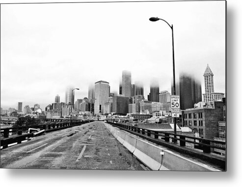 Seattle Metal Print featuring the photograph Alaskan Way Viaduct Downtown Seattle by Pelo Blanco Photo