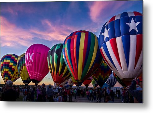 Albuquerque Metal Print featuring the photograph Albuquerque Hot Air Balloon Fiesta by Ron Pate