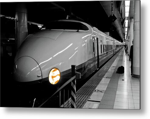 Shinkansen Metal Print featuring the photograph All Aboard by Sebastian Musial