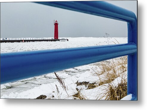 Muskegon Metal Print featuring the photograph All Alone by Joe Holley