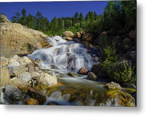 Rocky Metal Print featuring the photograph Alluvial Sands Water Fall by Sean Allen