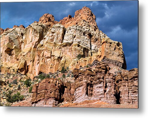 Geology Metal Print featuring the photograph Along the Burr Trail by Kathleen Bishop