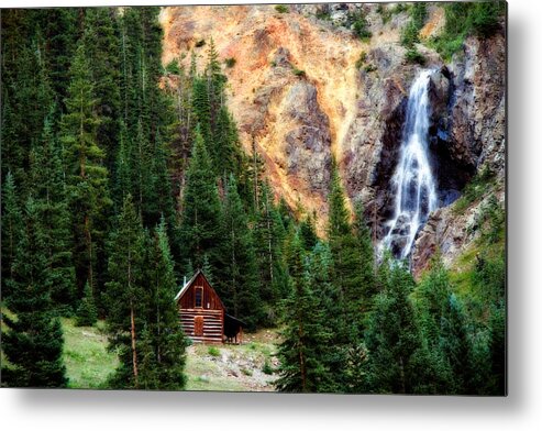 4wheel Drive Road Metal Print featuring the photograph Alpine Cabin by Lana Trussell