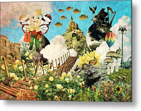 Fairy Tales Metal Print featuring the mixed media Alternative Fairy Tales by Ally White