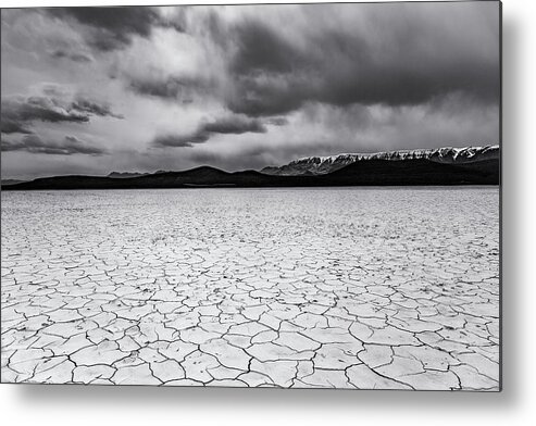 Desert Metal Print featuring the photograph Alvord Desert by Cat Connor