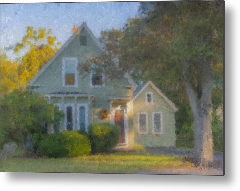  Metal Print featuring the painting Amy's House by Bill McEntee