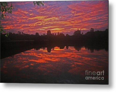  Metal Print featuring the digital art Angkor Wat  Siem Reap Cambodia by Darcy Dietrich
