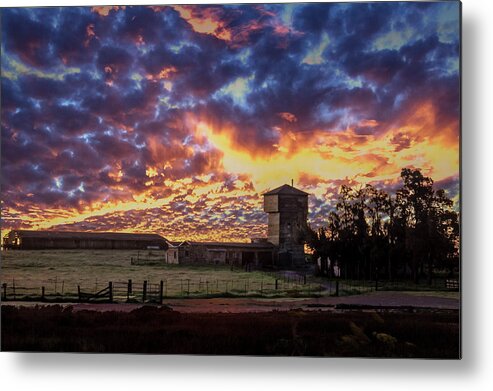 Clouds Metal Print featuring the photograph Angry Sunrise by Bruce Bottomley