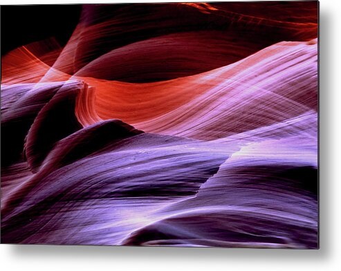 Southwest Landscapes Metal Print featuring the photograph Antelope Canyon Waves by Joe Hoover