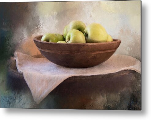Apples Metal Print featuring the photograph Apples by Robin-Lee Vieira