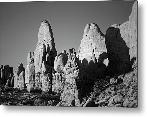 Arches Metal Print featuring the photograph Arches NP II BW by David Gordon