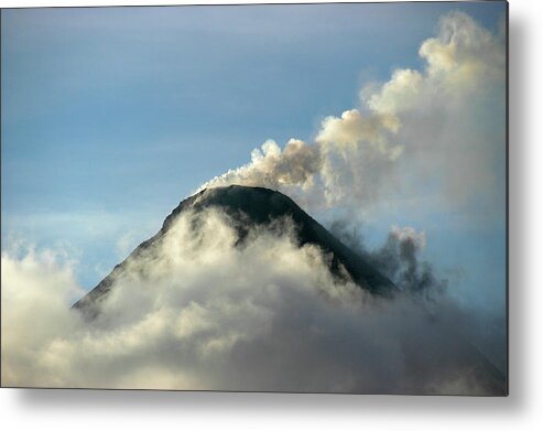 Arenal Metal Print featuring the photograph Arenal Volcano Above the Clouds by Ted Keller