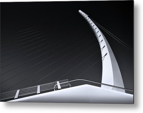 Bridge Metal Print featuring the photograph Around the bend by Dominique Dubied