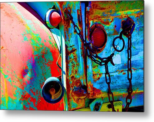 Chevy Metal Print featuring the photograph Arroyo Seco Truck Tailgate by Jacqui Binford-Bell