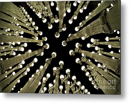 Light Metal Print featuring the photograph Art exhibit in Beverly Hills 30 by Micah May