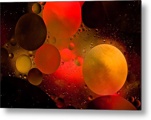 Oil Metal Print featuring the photograph Astronomical by Heather Bonadio