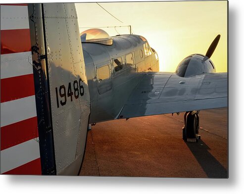 Airshow Metal Print featuring the photograph AT-11 Sunrise by Chris Buff
