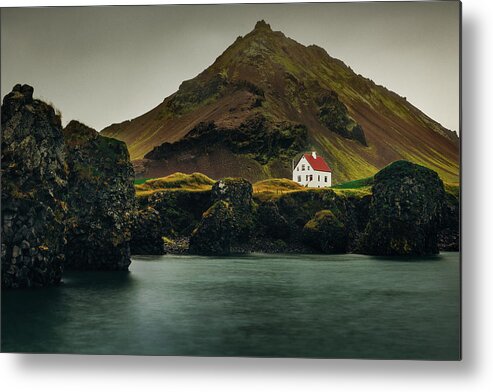 Iceland Metal Print featuring the photograph On the edge of the world by Yancho Sabev Art