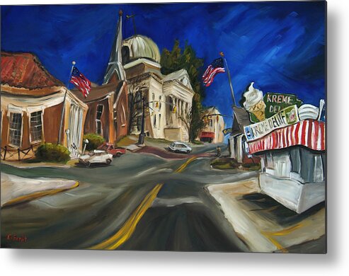 Athens Al Metal Print featuring the painting Athens AL by Carole Foret