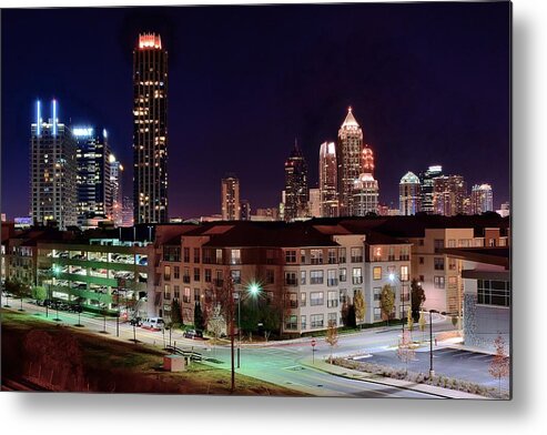 Atlanta Metal Print featuring the photograph Atlanta from Above by Frozen in Time Fine Art Photography