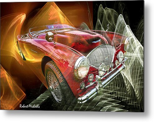  Metal Print featuring the photograph Austin Healy by Robert Michaels
