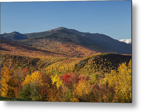 Autumn Metal Print featuring the photograph Autumn Colors on Mount Washington by White Mountain Images