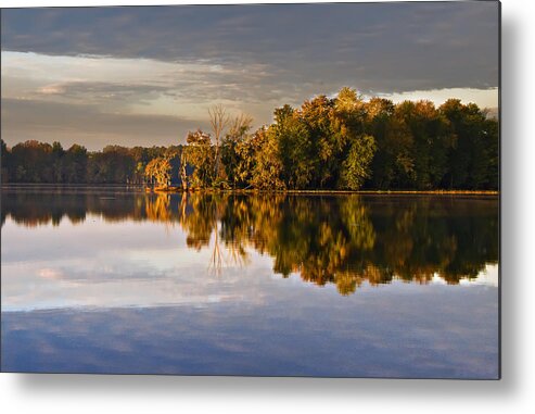 Landscape Metal Print featuring the photograph Autumn Colors on the Savannah River by Michael Whitaker