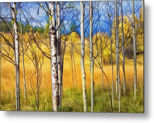 Autumn Metal Print featuring the photograph Autumn Colours by Theresa Tahara