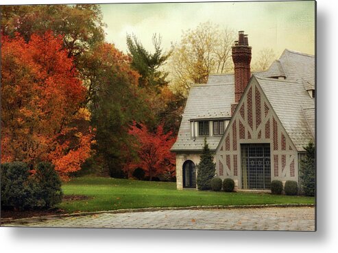 House Metal Print featuring the photograph Autumn Grandeur by Jessica Jenney