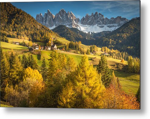Alp Metal Print featuring the photograph Autumn in the Alps by Stefano Termanini