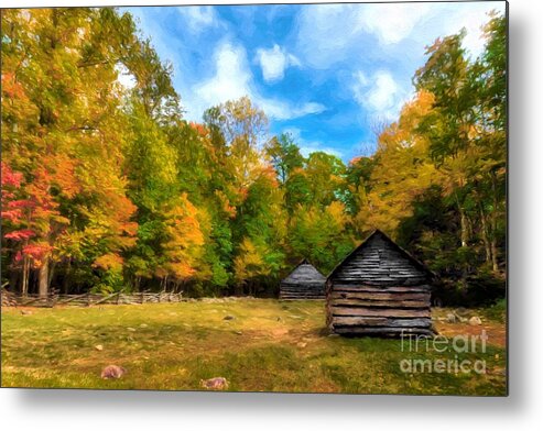 Autumn In The Smoky Mountains Metal Print featuring the photograph Autumn In The Smoky Mountains # 4 by Mel Steinhauer