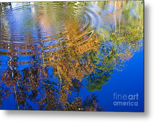 Autumn Metal Print featuring the photograph Autumn Reflections by Tim Hightower