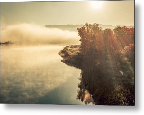 River Metal Print featuring the photograph Autumn River by Todd Klassy